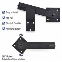 Sliding Door Latch Sturdy Rustic BarnDoor Hardware Latch For Fence Cabin Cabinet - 1* Barn Door Flip Lock Set - View 2