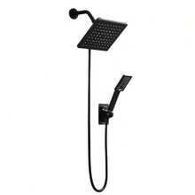 Matte Black Shower Set - Size 3 Without Extension Arm - Size 2 Without Any Bathroom Accessories - Black - View 7