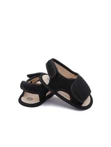 Baby Toddler Shoes, Mesh Fabric With Hook And Loop Closure, 0-15 Months - Black - View 9