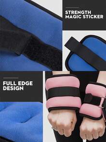 Adjustable Ankle & Wrist Weighted Strap, With Loop Design, Effective For Calorie Burning, Improving Balance And Leg/Arm Strength, Suitable For Men And Women, For Workout, Training, Walking, Running, Yoga, Fitness, Etc. - Multicolor - View 4