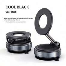 1pc Foldable Suction Cup Rotating Car Phone Holder, Dashboard Navigation, Magsafe Magnetic Desktop Stand - A - View 10
