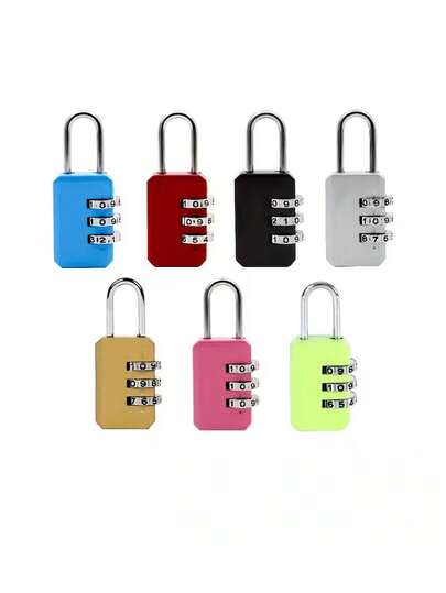 Cadenas à combinaison 3 chiffres - Cadenas en alliage étanche, convient pour les bagages, sacs à dos, serviettes, boîtes à outils et casiers de gym