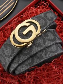 Thắt lưng nam 120cm khóa tự động, dây đeo eo chống mài mòn có khắc tên, thắt lưng điều chỉnh được bền lâu, phù hợp cho cả trang phục công sở và thường ngày, thiết kế cổ điển chất lượng cao, phù hợp với quần jean và quần tây. - Nhiều màu - Xem 3