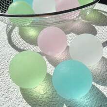Squishy Blue Maltose Squeeze Toy Transparent Mochi Sensory Fidget Toy Coconut Oil Ball Slow-Rebound Decompression Toy X-Mas Gift - 1 件 粉紅色 - 查看 2