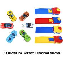 3Pcs Random Mini Diecast Cars Set With Track Launcher - Alloy Sports Car Toys For Boys, Pocket Racing Vehicles Gift - Multicolor - View 14
