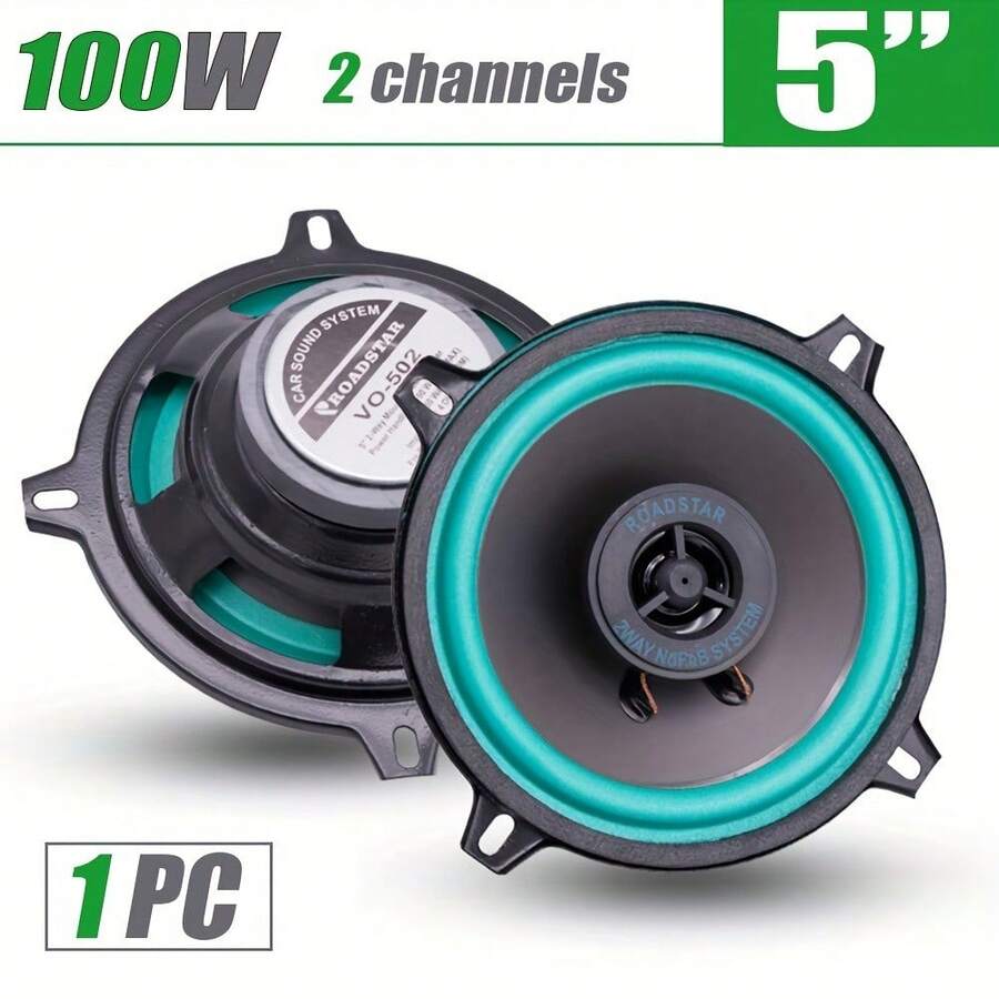 1 6.5-Inch 160W Dual-Channel Hi-Fi Coaxial Car Speaker, Suitable For Car Door Panel Audio System; Improve Car Audio Performance; Full-Range Speaker; Two-Way Speaker; Essential Items For Music Lovers; Provide An Excellent Upgrade For Your Car Audio System, Car Audio System, Car Entertainment, Compact Speaker Design, Seamless Installation, Reliable Performance, Audio System Upgrade, Car Enthusiasts. - Blue - View 1