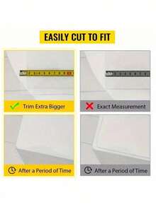 1.0mm High-Definition Transparent PVC Odorless Desk Mat, Heat-Resistant, Washable Crystal Table Cloth, Soft Glass Dining Table Mat - White - View 3