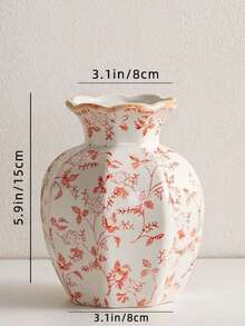 1 Stück chinesische Blau-Weiß Porzellanvase, vintage Eingangsbereich Dekoration, hochwertige keramische Blumenvase für Zuhause, Lobby, Hotel, Restaurant, Blumenarrangements, Hydrokultur, Dessertladen - Mehrfarbig - Übersicht 20