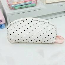 1个INS风韩版粉色格纹贝壳铅笔盒，波浪可爱少女手提文具盒，大容量铅笔盒 - 貝殼筆袋 - 查看 3