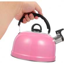 2026 Hot Fashion Pink Stainless Steel Whistling Tea Kettle Stovetop, Fast Boiling Hot Pot With Whistle Spout & Ergonomic Grip Handle, Home Kitchen & Condo, Suitable Daily Household, Outdoor And Leisure Activities & Seasonal Gifts - 1 - View 5