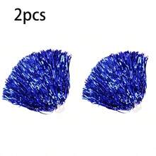 1/2pcs Cheerleader Pom Poms With Ribbons, Dance Performance Props, Square Dance Game Props, Suitable For Football, Basketball, American Football And Sports Performances, Team Sports, Dancing And Cheerleading Performances - Multicolor - View 22