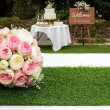 1pc 120*32cm Green Artificial Grass Table Runner, Fake Plastic Grass Table Runner, Sports Theme Party Decor, Football Party Table Decor, Birthday Party Supplies, Country Wedding Party Decor, Party Table Runner - Multicolor - View 11