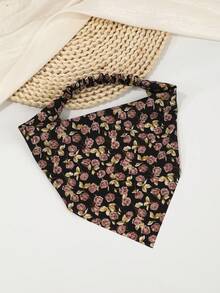 1pc Elastic Floral Print Headband For Women, Suitable For Beach, Travel, Daily Wear, Parties, Photo Shoots, Spring/Summer Summer Hair Accessories Beach Women Bandana Vacay Hair Bands,Festival,Party - Multicolor - View 12