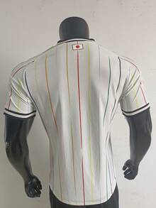 2025 Japan National Team Special Edition Rainbow Stripe Soccer Jersey, Unisex Football Shirt For Couple Matching, Vintage Streetwear Sports Top, Perfect Gift, Gym Athletic Clothes - Mặc định - Xem 2