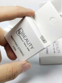 10m White Microblading Mapping Ink Line, Semi-Permanent Eyebrow Positioning Measuring Tool - White - View 6