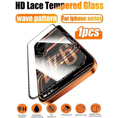 Single-Pack - Tempered Glass Screen Protector With Wavy Edges, Suitable For IPhone 17 Pro Max, Easy Installation, Compatible With Phone Cases, High-Definition Transparency, Fingerprint-Resistant, Bubble-Free, Full-Screen Protection, Sensitive Touch, Compatible With IPhone 17 Pro Max/17 Pro/17 Air/17e/16 Pro Max/16 Pro/16 Plus/16e/16/15 Pro Max/15 Pro/15 Plus/15/14/13/12/11. A Perfect Gift For Friends And Family, And An Essential Item For Daily Life And Work.