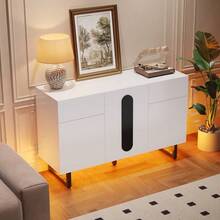 Buffets & Sideboards - White + Engineered Wood + Contemporary-1 - View 2