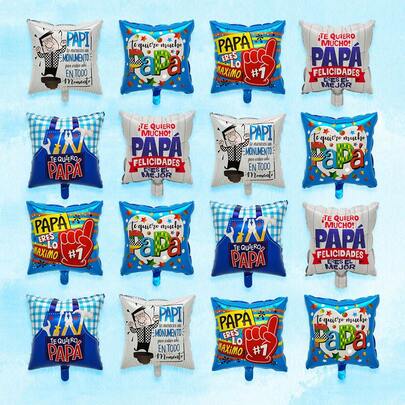 10/20 piezas Globos de papel de aluminio del Día del Padre, incluye globos del Día del Padre de 10 pulgadas en español, adecuados para regalos del Día del Padre, decoraciones de fiesta de cumpleaños, suministros de fiesta del Día del Padre