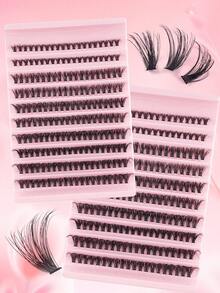 200pcs Faux Mink Lashes - D Curl, Natural Lightweight, Reusable DIY Set, Lash Clusters, Individual Lashes, False Lashes, Eyelashes - D - View 7