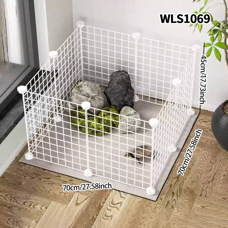 Small Animal Fence, Easy To Install, Indoor Home Use, Rabbit Fence, Cat Gate, Dog Cage, Turtle Game Isolation Net - Multicolor - View 1