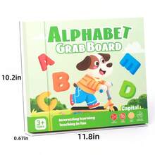Bảng ghép hình chữ cái và số bằng gỗ 3 trong 1, bao gồm 26 chữ cái và các số từ 1-20, công cụ học tập sớm, đồ chơi giáo dục rèn luyện kỹ năng vận động tinh, thích hợp làm quà tặng ngày lễ cho bé. - Nhiều màu - Xem 7