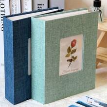 200-Page Large Capacity Creative Photo Album, 6-Inch Fabric Surface, Suitable For Family, Fashionable Wedding And Family Photo Memoirs, Living Room And Office Decor, Mother's Day Spring Gift - A - View 2