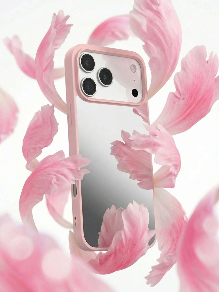 1 件装时尚简约镜面贴片（非真镜）银色防摔手机壳，兼容 IP13/IP11 6.1 英寸，全方位保护壳，兼容 17 Pro Max，优雅柔软边框镜面保护壳，适用于 Galaxy S26 Ultra/Galaxy S25 Ultra/Galaxy A57/Galaxy A56/A16，可爱纤薄手机壳，适合女孩和女性，兼容 Redmi 15C，荣耀 400/400 Lite/500/500 Pro 经典款手机壳。Redmi Note 15 Pro 便携手机壳。SX 新款手机壳，适用于 Galaxy S25FE/S26。