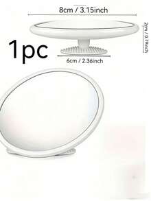 1pc Fashionable Round Wall Mounted Mirror, 360 Degree Parking Lot Inspection Mirror - Bathroom Accessory - Stainless Steel Frame, Makeup Mirror, Bathroom And Bedroom Vanity Mirror, Home Decor, Bathroom Accessory, Easy Installation, Upgraded Anti-Fog Coating, Entryway Wall Hanging Mirror, Home Living Room And Bedroom Decor Wall Mirror, Dedicated For Photography And Videography. - Multicolor - View 14