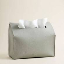 Hand Towels Box Cover Aesthetic Holder Compatible With Disposable Hand Towels - 3 - Way Mounting Design - Pastel Gray - Pastel Gray - View 5