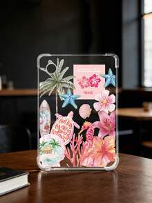 1pc Summer Flower Pattern Transparent Shockproof Soft Silicone Protective Case For Kindle 11th Gen 2022/Kindle Paperwhite 12th Gen 2024/Kindle Colorsoft Signature Edition, Clara Colour/Bw/2E - Multicolor - View 13