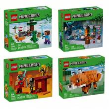 LEGO 积木（拼装积木）我的世界系列积木玩具，适合6岁以上男孩女孩，包含电子游戏场景和角色人偶，生日礼物 - 彩色 - 查看 1