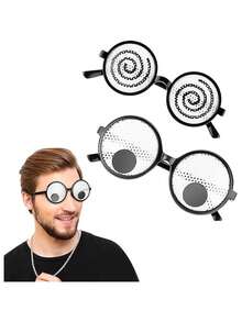 4pcs Role-Playing Party Glasses, Photo Booth Props, Fun Glasses, Prank Glasses, Ideal Photo Props For Holiday Celebrations, Suitable For Parties, Role-Playing, Dancing, Photography, Stage Performances, And Other Occasions - Multicolor - View 5