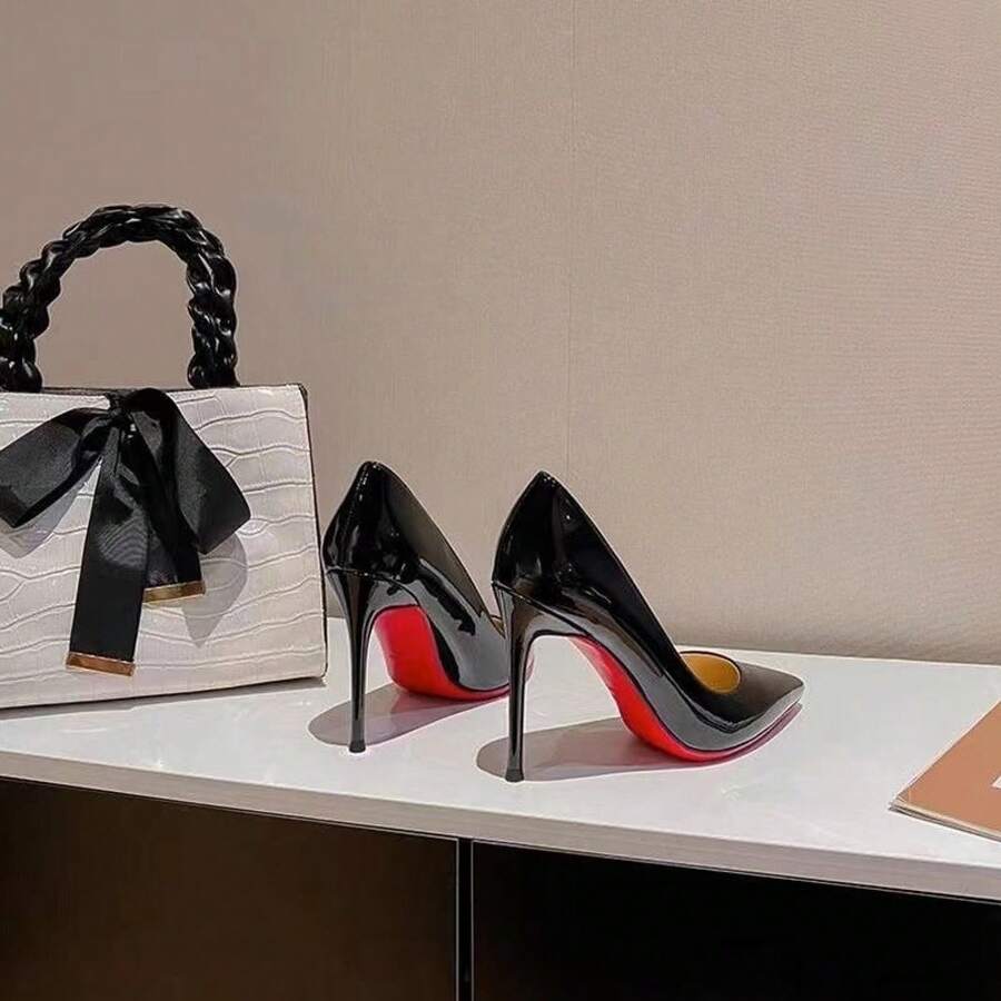 Women Heeled Sandals - Màu đen 9cm - Xem 1