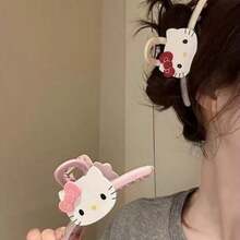 SANRIO 2 chiếc kẹp tóc Hello Kitty cỡ lớn, kẹp tóc búi sau, kẹp tóc màu hồng, kẹp tóc nhựa nhẹ, thời trang và đa năng, phụ kiện tóc cao cấp, thanh lịch và đơn giản theo phong cách tối giản, kẹp tóc nửa đầu, kẹp tóc hình bướm rỗng, kẹp tóc hình bướm dễ thương dành cho phụ nữ và bé gái, kẹp tóc Halloween, món quà dành cho bạn gái, lựa chọn hàng đầu cho quà sinh nhật và ngày lễ. - Nhiều màu - Xem 8