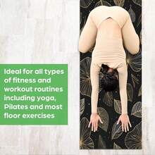 1pc 71*22inch Yoga Mat, Various Patterns Available, Non-Slip & Durable, Extra Wide & Thick, Suitable For Home & Beginner Yoga Training - Multicolor - View 3