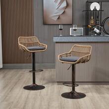Barstools - Gray + Linen + Foam - View 7