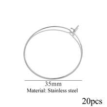 Bộ 20 chiếc khuyên tai hình chữ "9" bằng thép không gỉ mạ vàng 18K, kiểu dáng thời trang và đa năng, kèm móc tai, phụ kiện tự làm trang sức, hoàn hảo cho phái nữ đeo hàng ngày. - Hoa tai - Xem 17