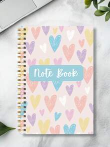 1pc Lined Journal Notebook,160 Pages, 5.6" X 8" Minimalist Weekly Daily Journaling Notebook For Work, School & Note Taking, School Office Supplies Teacher Appreciation Gifts Mothers Day Gift - Love Donation - View 5