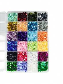 Accessoires de couture à paillettes d'écailles de poisson, convenant pour les robes de mariée, les costumes de danse, les sacs brodés, la fabrication de bijoux DIY - Multicolore - Voir 7