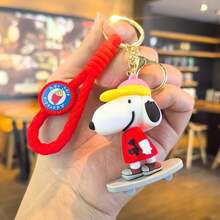 1 Móc khóa Snoopy trượt ván hình nhân vật hoạt hình Peanuts dễ thương, mặt dây chuyền 3D, quà tặng sinh nhật/lễ hội/đồ sưu tầm độc quyền dành cho người hâm mộ (Kiểu ngẫu nhiên) - Nhiều màu - Xem 7