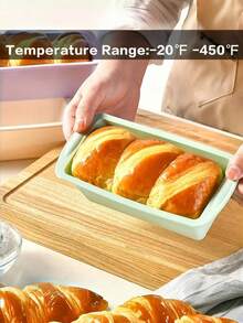 2个硅胶面包烤盘，不粘易脱模长方形硅胶蛋糕烤盘，适用于烘焙面包，柔软耐用的硅胶烘焙模具和面包模具，吐司烤盘，布朗尼面包烤盘，蛋糕模具 - 查看 7