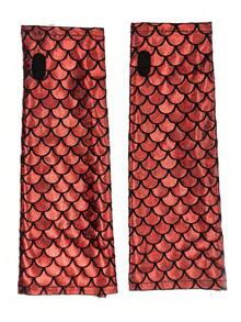 1双 D EXCEED 闪亮鱼鳞液体长手套，女士款 - 适合沙滩音乐节、Y2K角色扮演嘉年华、赛博朋克装扮 - 彩色 - 查看 11