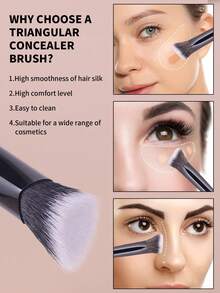5 pièces Set de pinceaux de maquillage professionnel, pinceaux de maquillage de voyage portables, kit d'outils de maquillage multifonctions à double extrémité comprenant un pinceau de fond de teint, un pinceau à poudre, un pinceau à fard à joues, un pinceau correcteur, un pinceau de contour, un pinceau pour le nez, un pinceau à ombre à paupières, un pinceau highlighter, idéal pour une utilisation à la maison ou en voyage, accessoires de beauté et produits de maquillage essentiels, une excellente idée de cadeau - Noir - Voir 8