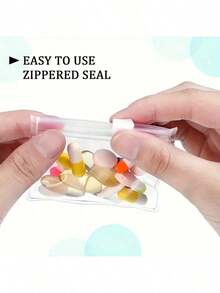 Multi-Purpose Zipper Storage Pouches - Reusable For Jewelry, Pills, Travel Essentials, Secure Closure, Portable Travel Storage Bag, Reusable Item Storage Bag, Zipper Bag Set, Jewelry Storage Bag, Portable Storage Bag, Jewelry Rolls, Jewelry Rolls Jewelry Organiser - 5 dày và bền - Xem 7