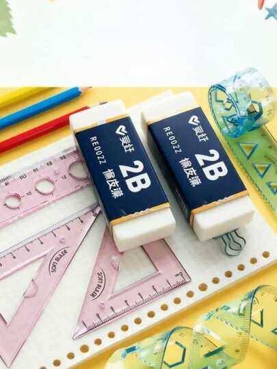 6-delige multifunctionele linialen- en gumset voor studenten, inclusief 4 flexibele linialen en 2 gummen, kantoor- en schoolbenodigdheden, ideaal voor studenten, ook een geweldig cadeau voor Thanksgiving, Kerstmis, verjaardagen en Halloween.