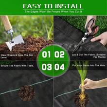 Durable Anti-Seepage UV-Resistant Isolation Ground Cloth, Suitable For Garden, Lawn, Yard, Flower Bed, Driveway, Heavy-Duty Ground Cover - A - View 6