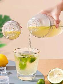 500/700ml Transparent Coffee Shaker Cup, Multi-Functional With Built-In Filter, Marked Scale, Thick Handheld Shaker Cup, Professional Mixing Tool, Suitable For Home Juice, Milk, Coffee, Holiday Parties And Outdoor Camping - Transparent - View 6