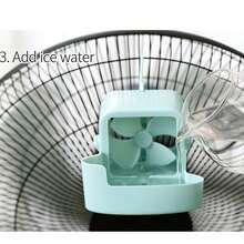 落地扇，无需钻孔的冷却扇，家用悬挂式冰块冷却装置 - 彩色 - 查看 9