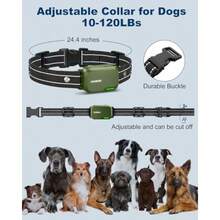 Collar De Choque para Perros - Collar De Entrenamiento para Perros De 3300Ft con Control Remoto Innovador Ipx7 Impermeable con 4 Modos De Entrenamiento Collar Electrónico Recargable - Verde - Ver 5