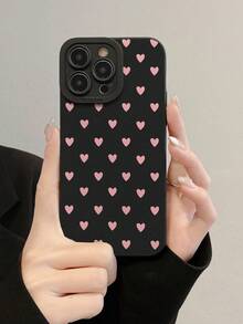 心形镂空边框彩色彩绘加厚防摔手机壳，兼容 16/11/16 Pro/16 Plus/16 Pro Max/16 e/15 Pro Max/13/14/12/XS/XR/7G/8P、Galaxy S25/S25 Plus/S25 Ultra/A16/A36/A26/A56/A50/A12/A32/A52/A72/A51/A21S/A13/A14/S24/S24 Plus/S24 Ultra、S22/A52/A53/A54/A55、11/12 Pro/12/12 X/13 Pro/14 Pro/15 Pro、10/9/Note9/12c/Note11 Pro/Note8 Pro - 彩色 - 查看 2